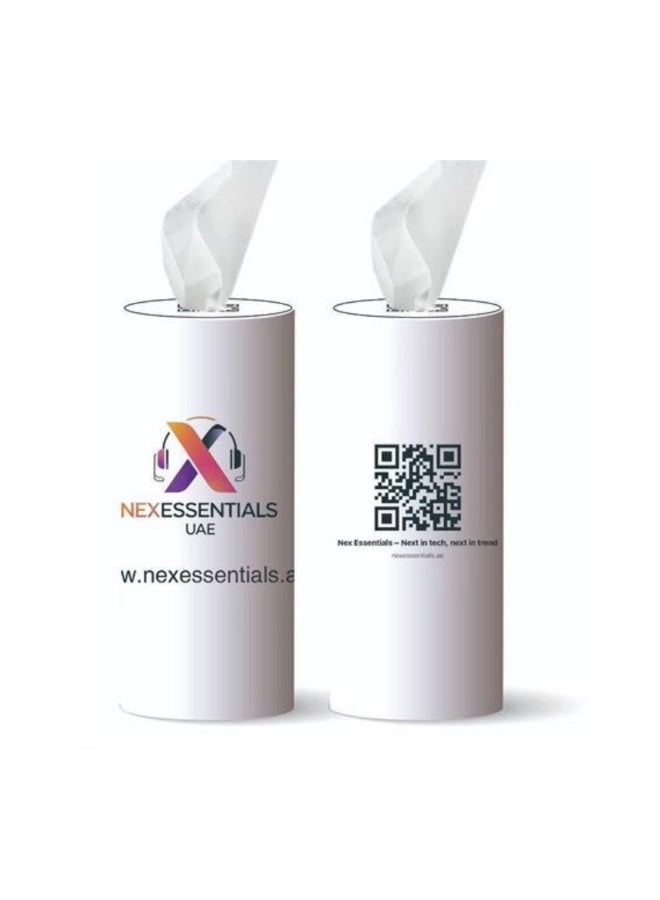 عبوة مناديل ورقية للسيارة من نيكس إسينشالز (5 × 100 ورقة) - ناعمة وسهلة الحمل